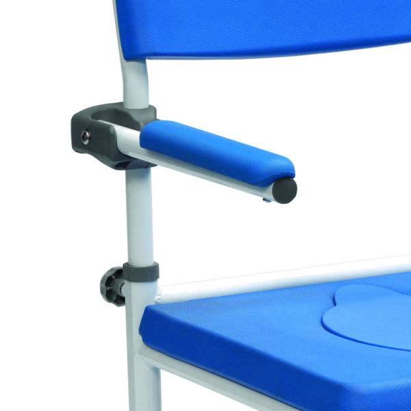 Drive Medical Dusch-Toilettenrollstuhl ASTON 5" Räder